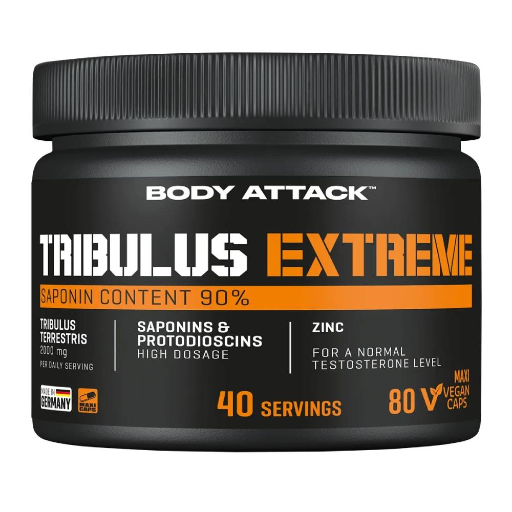 Tribulus Extreme, 80 capsule, Body Attack, Stimulator testosteron