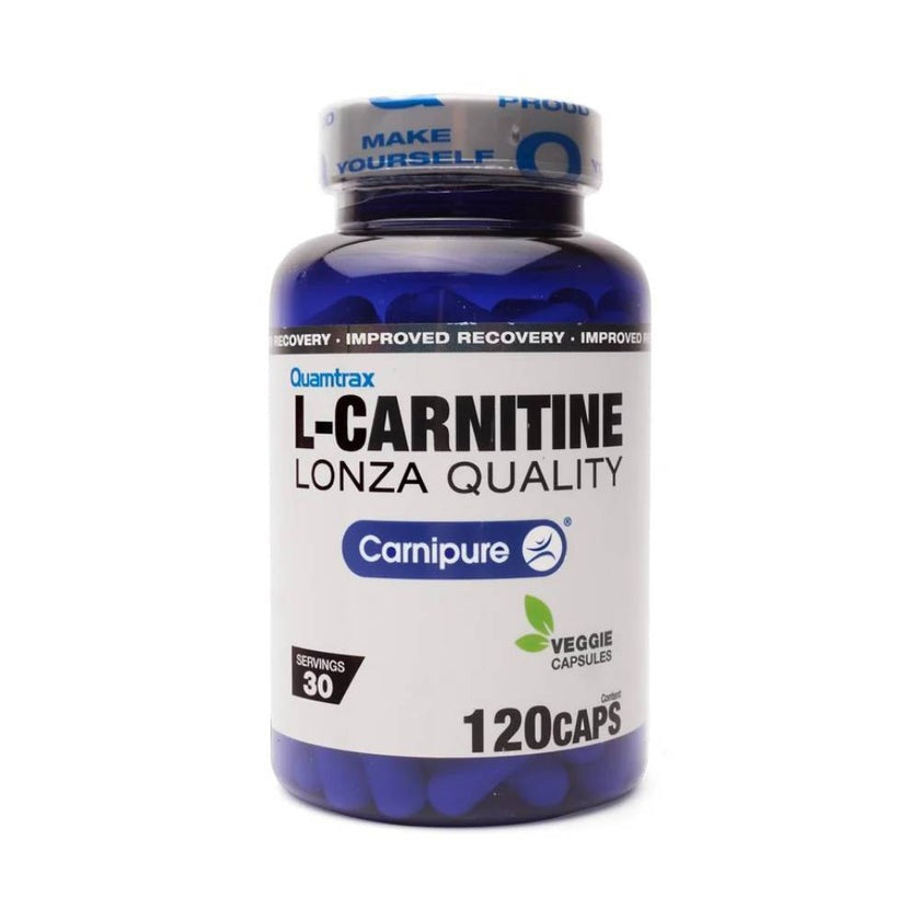 L-carnitina Lonza Quality Carnipure 120 capsule, Quamtrax, Supliment slabire