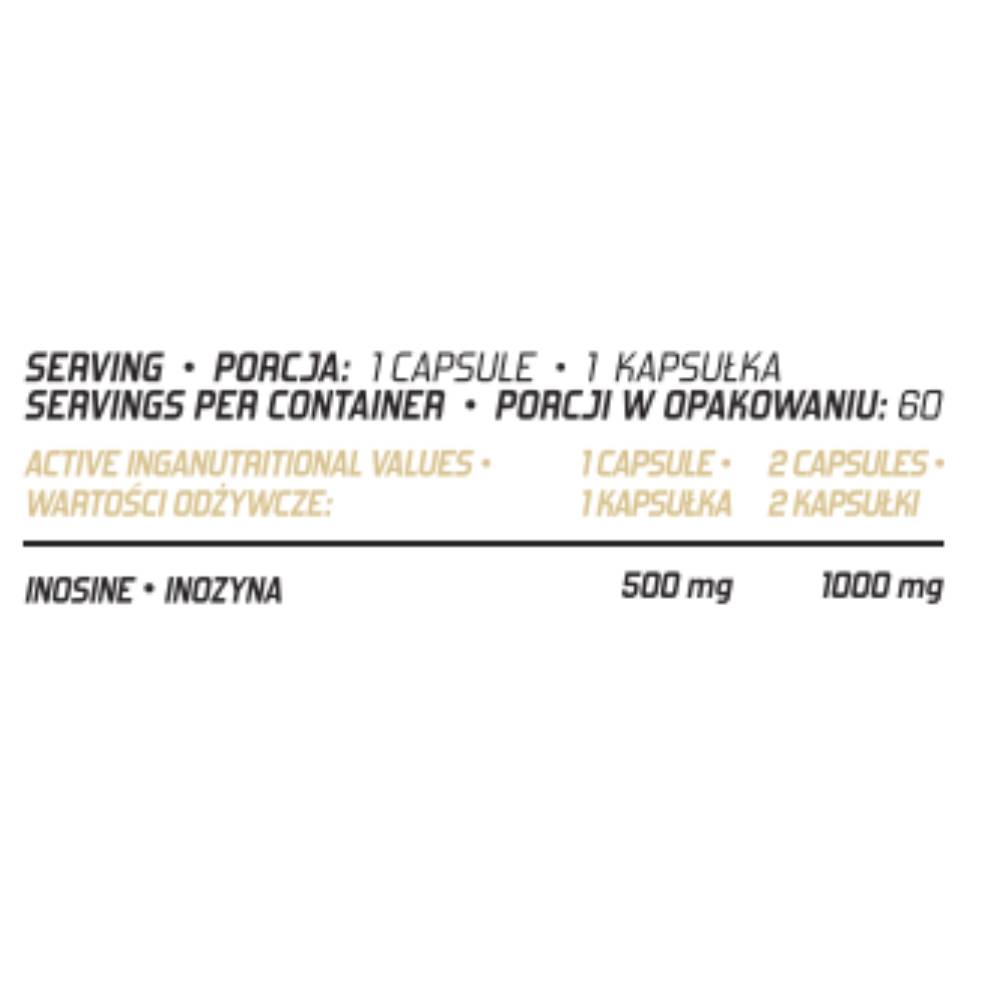 Inozina 500mg, 60 capsule, Evolite Nutrition, Supliment alimentar pentru sanatate
