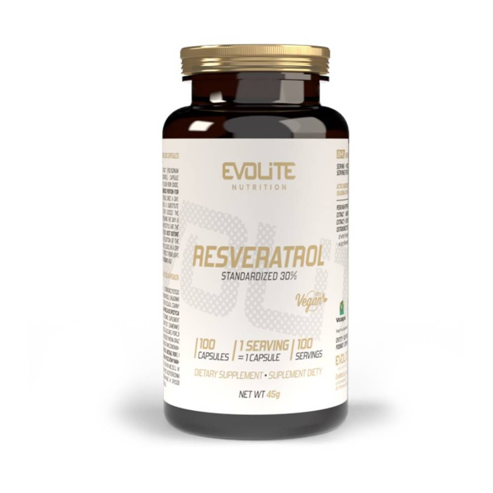 Resveratrol 200mg, 100 capsule, Evolite Nutrition, Supliment alimentar pentru sanatate