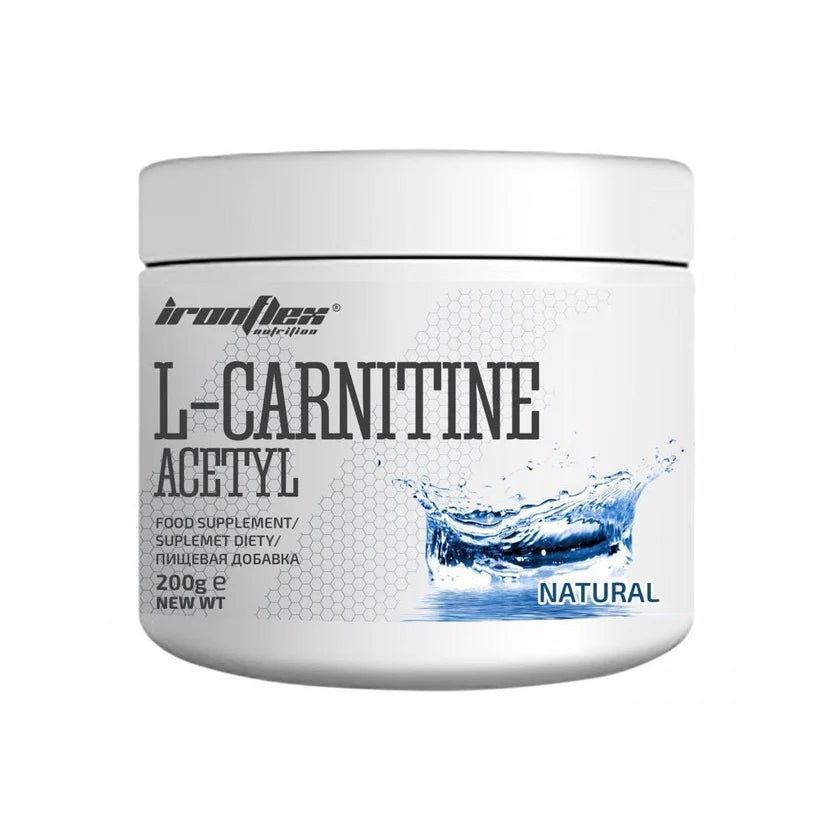 L-carnitine Acetyl pudra 200g,Ironflex, Supliment alimentar pentru slabire