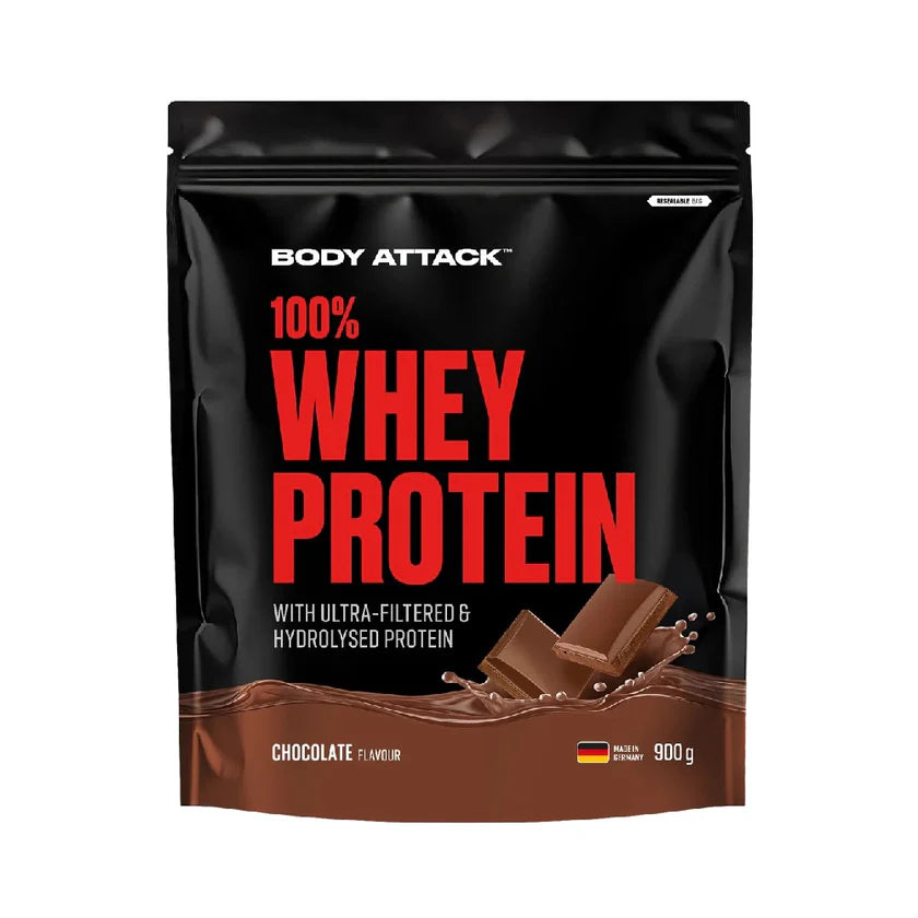 100% Whey Protein 900g, pudra, Proteina din zer, Bodyattack