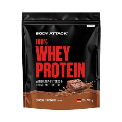 100% Whey Protein 900g, pudra, Proteina din zer, Bodyattack