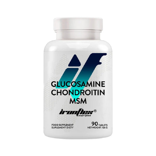 Glucozamina Condroitina MSM 90 tablete, Ironflex, Supliment alimentar pentru articulatii