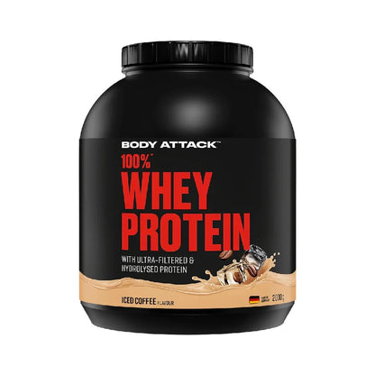 100% Whey Protein, pudra, 2000g, Body Attack, Supliment alimentar proteic din zer