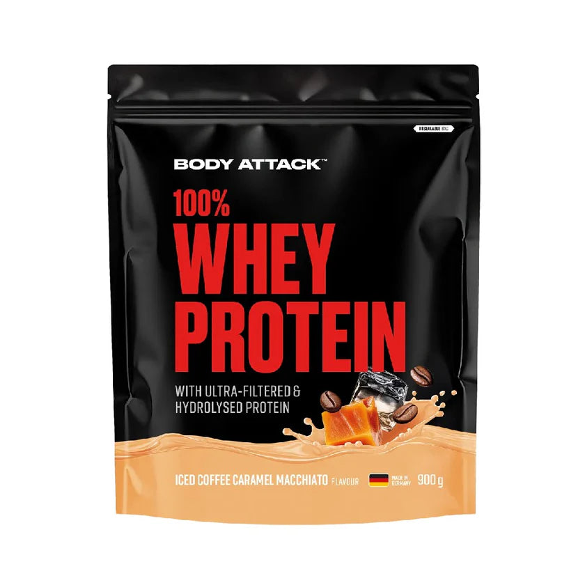 100% Whey Protein 900g, pudra, Proteina din zer, Bodyattack