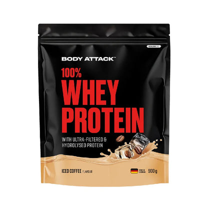 100% Whey Protein 900g, pudra, Proteina din zer, Bodyattack