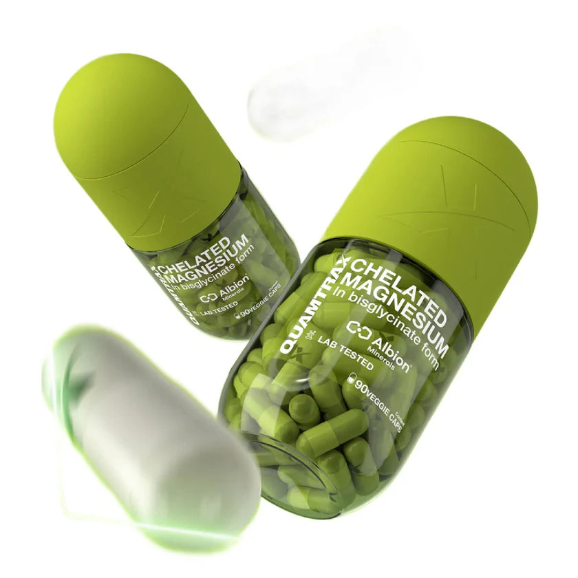 Magneziu Chelat 90 capsule, Quamtrax, Bisglicinat de magneziu Albion®