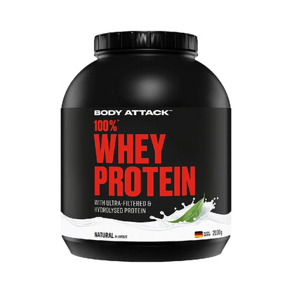 100% Whey Protein, pudra, 2000g, Body Attack, Supliment alimentar proteic din zer