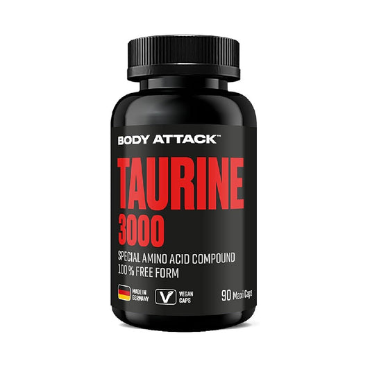 Taurina 3000mg, 90 capsule, Body Attack, Supliment alimentar pentru performanta