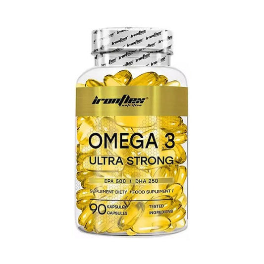 Omega 3 Ultra Strong, 90 capsule, Ironflex, Acizi grasi din ulei de peste