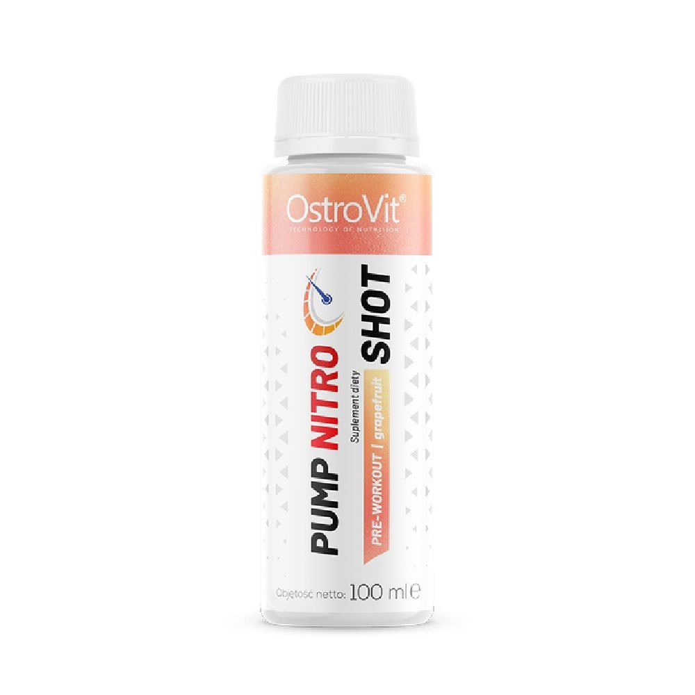 Pre-workout | Pump Nitro Shot, 100ml, Ostrovit, Supliment alimentar pre-workout cu cofeina 0