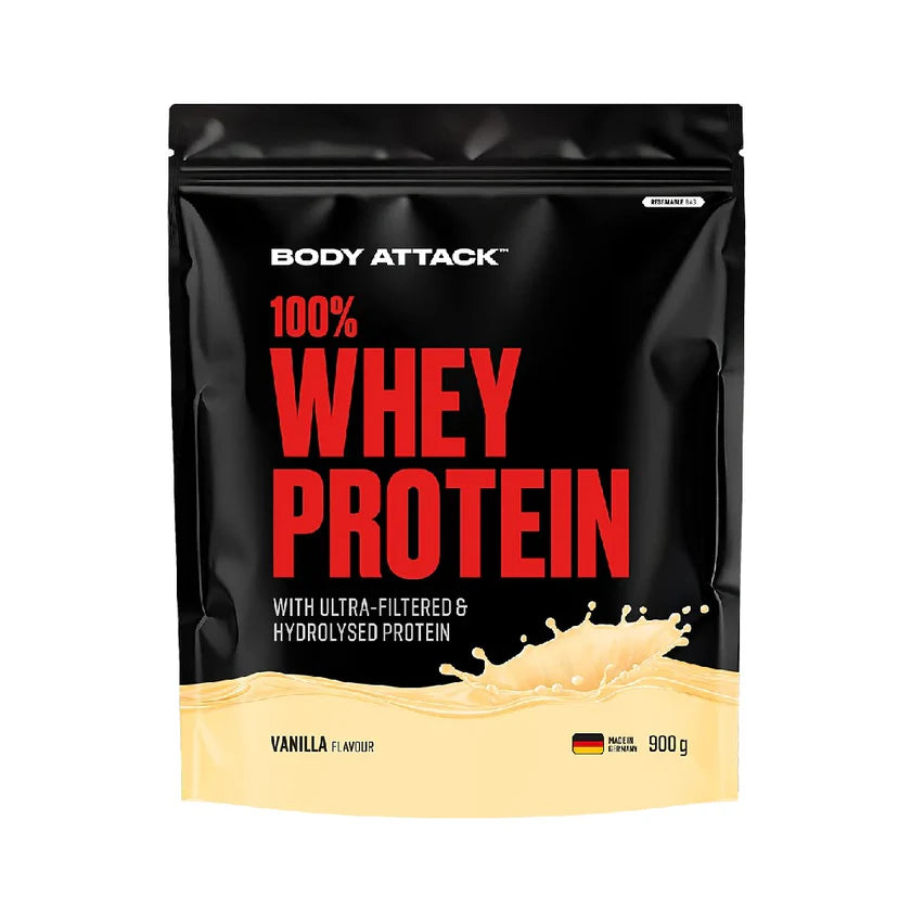 100% Whey Protein 900g, pudra, Proteina din zer, Bodyattack