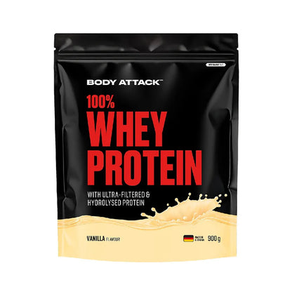 100% Whey Protein 900g, pudra, Proteina din zer, Bodyattack