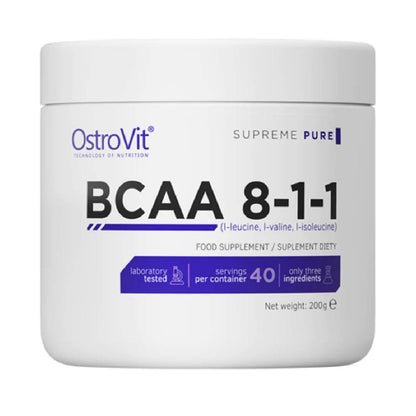 Aminoacizi | BCAA 8-1-1, 200g, pudra, Ostrovit, Aminoacizi cu catena ramificata 0