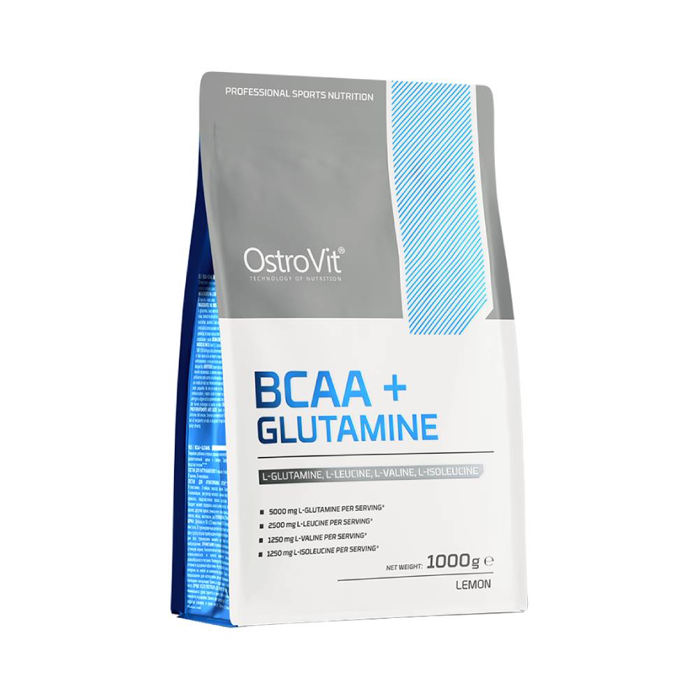 Complex de aminoacizi | BCAA + Glutamina pudra, 1000g, Ostrovit, Supliment alimentar aminoacizi 0