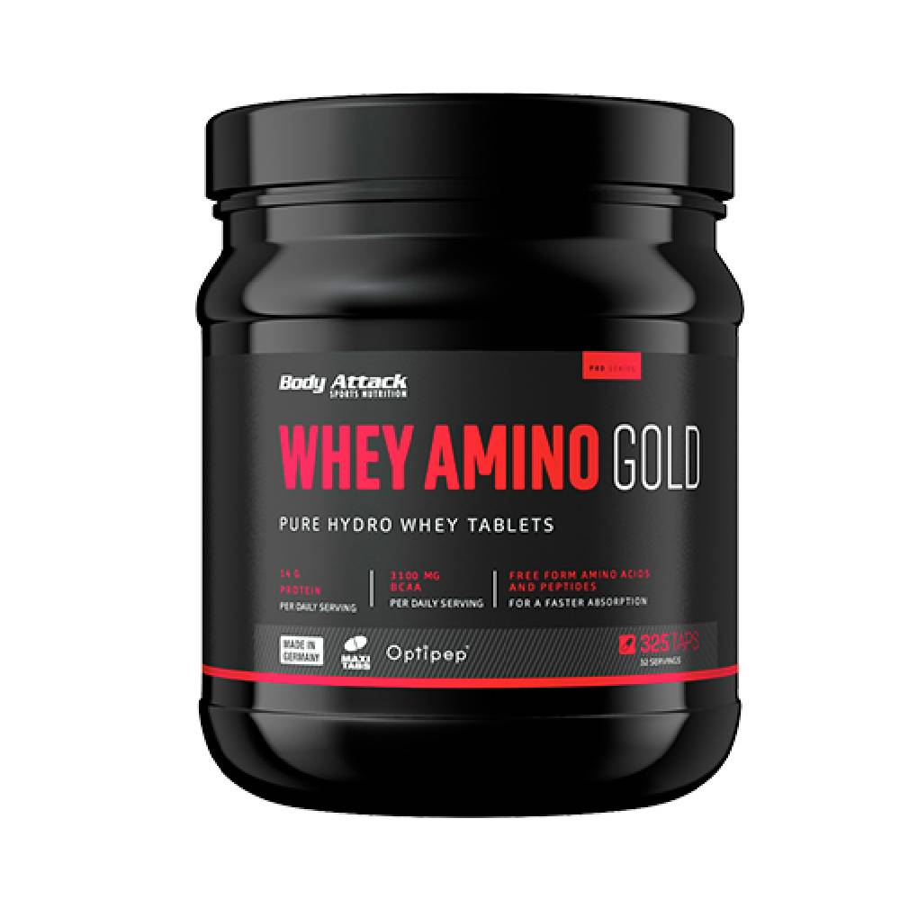 Complex de aminoacizi | Whey Amino Gold, 325 tablete, Body Attack, Proteine si aminoacizi 0