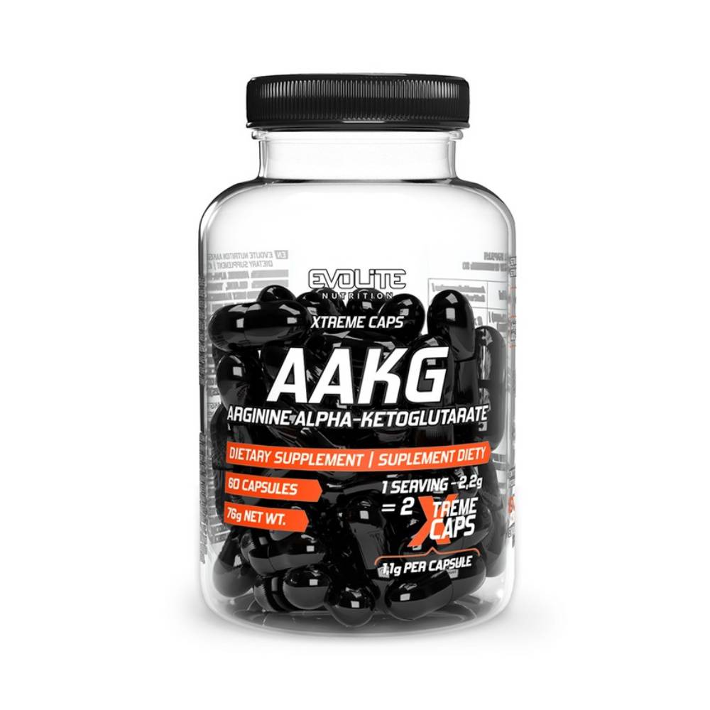 Arginina | Xtreme AAKG 60 capsule, Evolite Nutrition, Arginina alfa-ketoglutarat 0