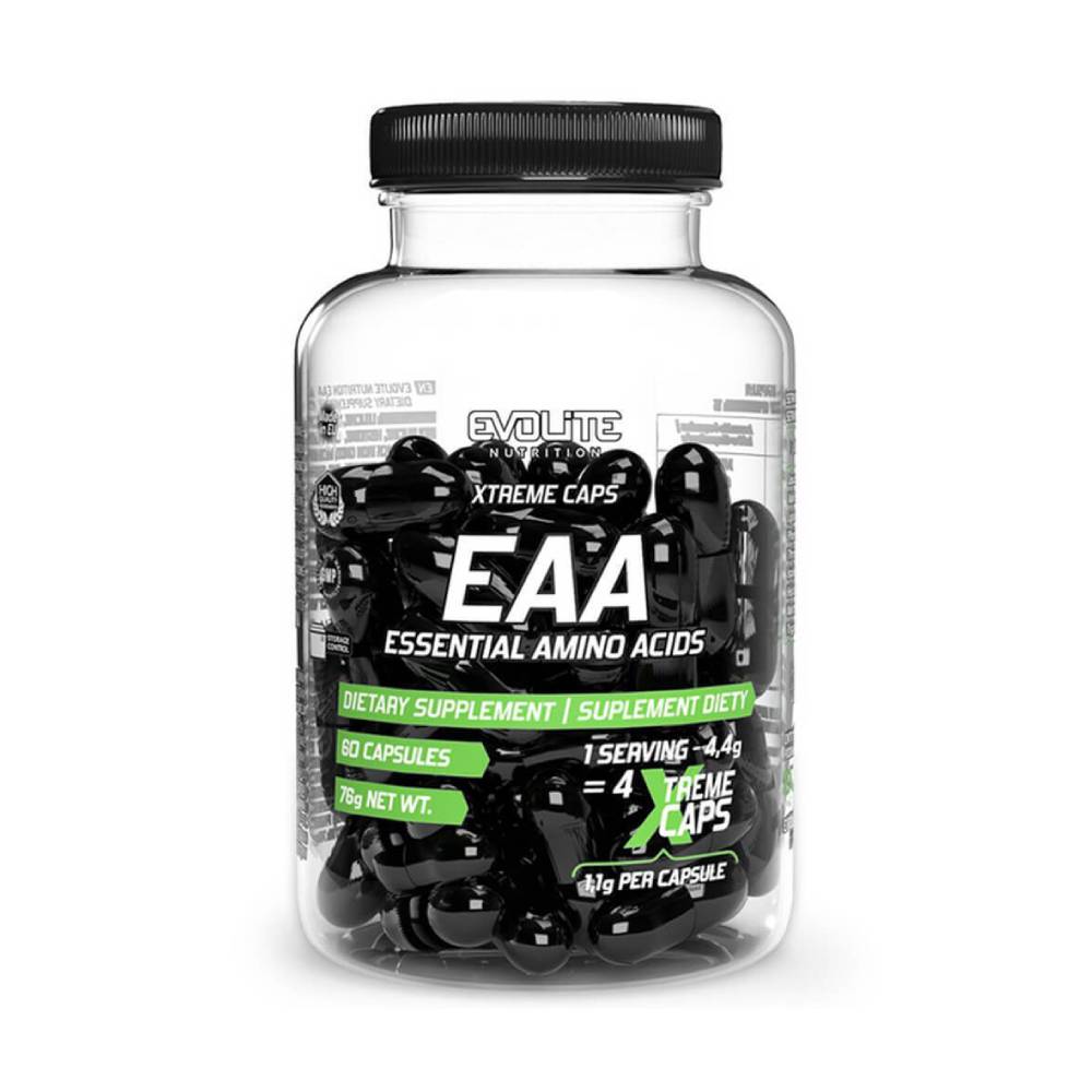 EAA | Xtreme Caps EAA, 60 capsule, Evolite Nutrition, Aminoacizi esentiali 0