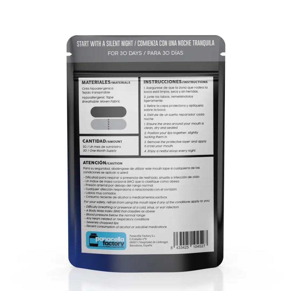 Mouth Tape, Gudslip, Banda gura pentru somn (30 benzi per pachet)