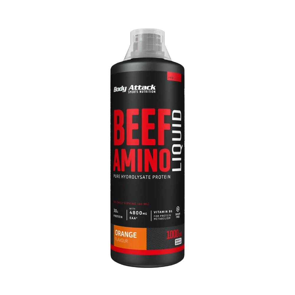 Beef Amino lichid, 1l, Body Attack, Aminoacizi din proteina de vita