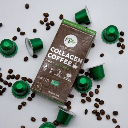 Collagen Coffee X 10 capsule, Protella, Cafea solubila cu colagen - 40G