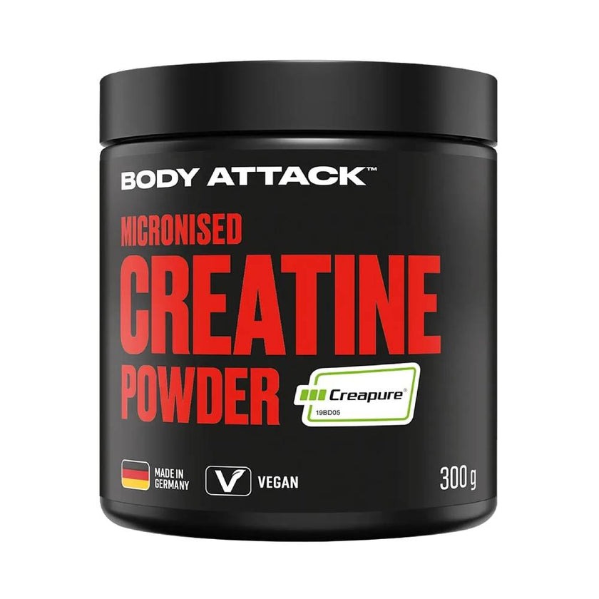 Creatina monohidrat micronizata Creapure®, pudra, 300g, Body Attack, Supliment crestere masa musculara