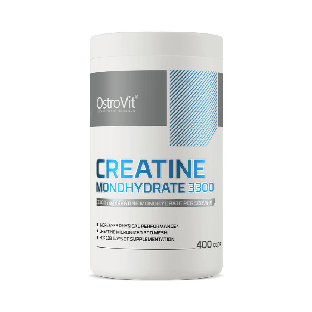 Creatina | Creatina monohidrata 3300mg, 400 capsule, Ostrovit, Supliment crestere masa musculara 0