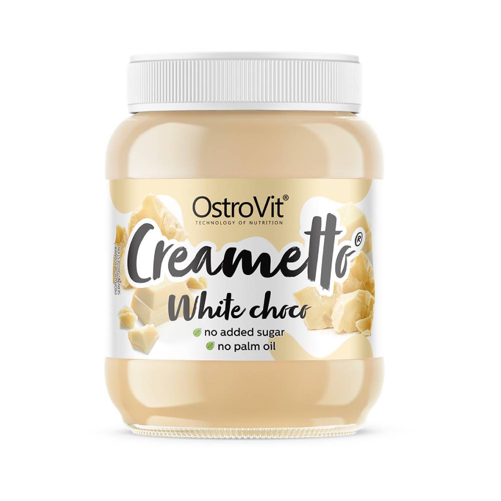 Alimente & Gustari | Creametto Ciocolata alba, 350g, Ostrovit, Crema tartinabila fara zahar 0