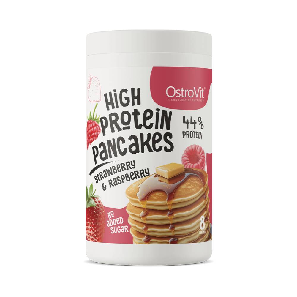 Alimente proteice | High Protein Pancakes pudra, 400g, Ostrovit, Mix pentru clatite proteice 0