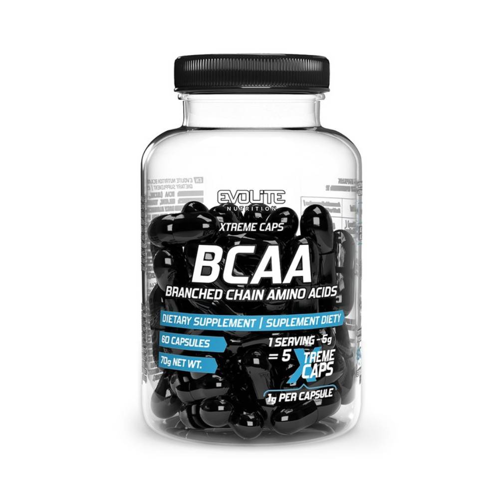 Xtreme BCAA, 60 capsule, Evolite Nutrition, Aminoacizi cu catena ramificata