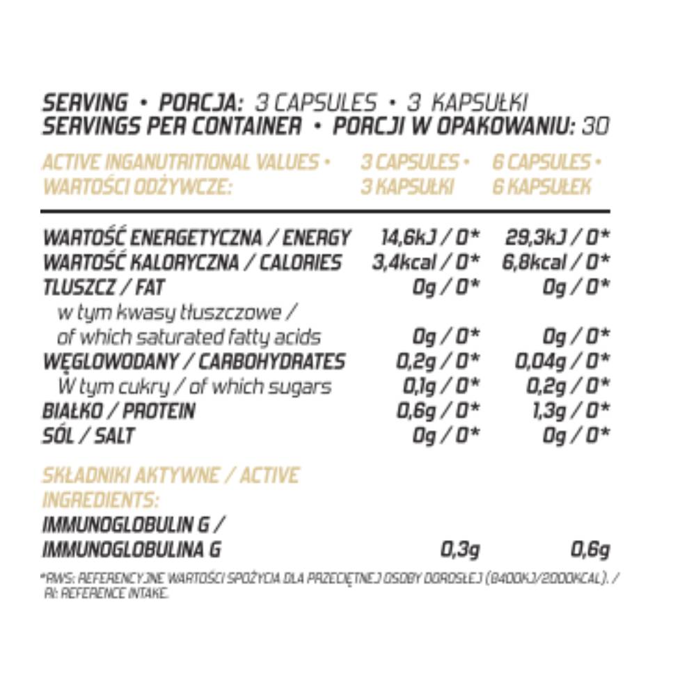 Colostru bovin, 90 capsule, Evolite Nutrition, Supliment alimentar pentru sanatate