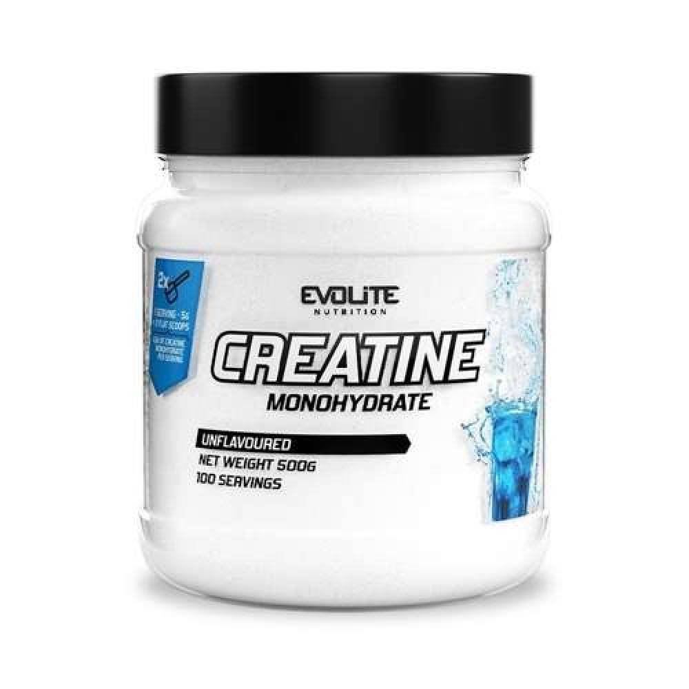 Creatina | Creatina monohidrata, 500g, pudra, Evolite, Cresterea masei musculare 0