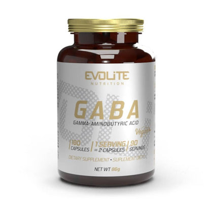 GABA 375mg, 180 capsule, Evolite Nutrition, Supliment alimentar antistres