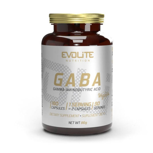GABA 375mg, 180 capsule, Evolite Nutrition, Supliment alimentar antistres