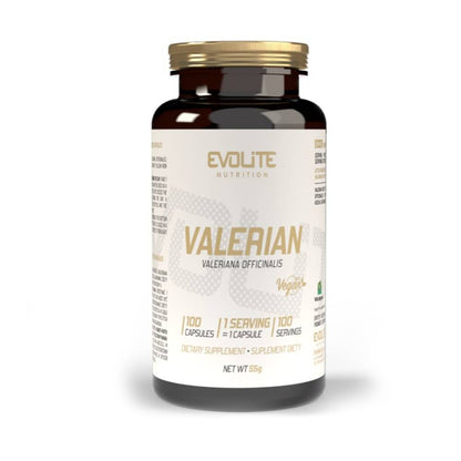 Valeriana 450mg, 100 capsule, Evolite Nutrition, Supliment alimentar antistres