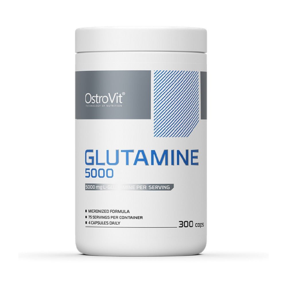 Aminoacizi | L-Glutamina 5000, 300 capsule, Ostrovit, Supliment pentru refacere 0