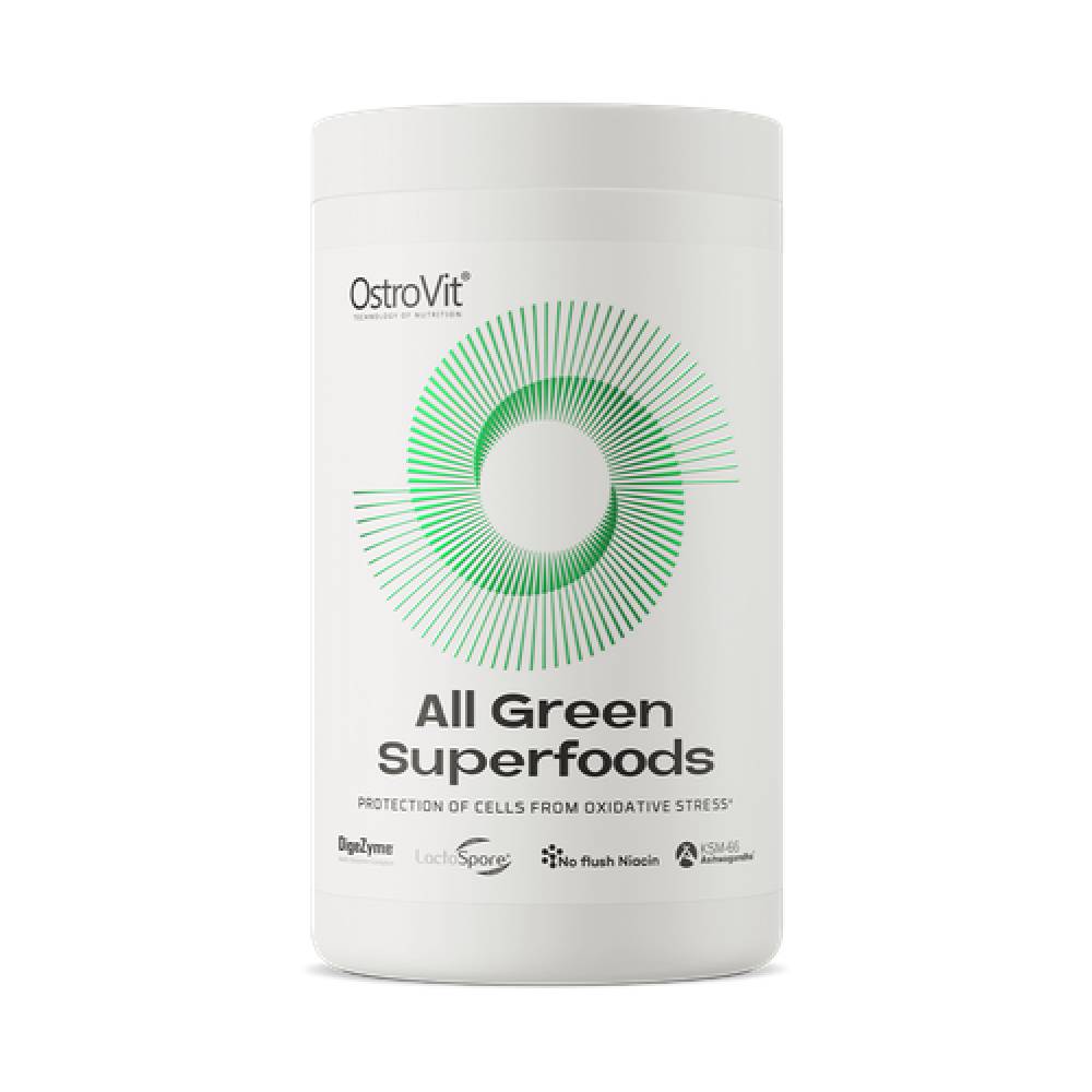 Digestie | All Green Superfoods, pudra, 345g, Ostrovit, Extracte de plante pentru sanatate 0