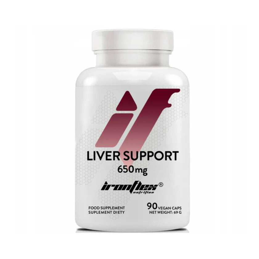 Liver Support 650mg, 90 capsule, Ironflex, Supliment sanatate hepatica