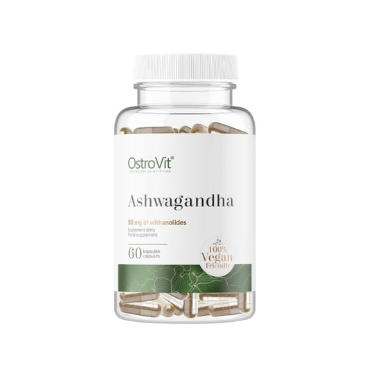 Suplimente pentru somn | Ashwagandha 700mg, 60 capsule, Ostrovit, Supliment alimentar vegan pentru sanatate 0