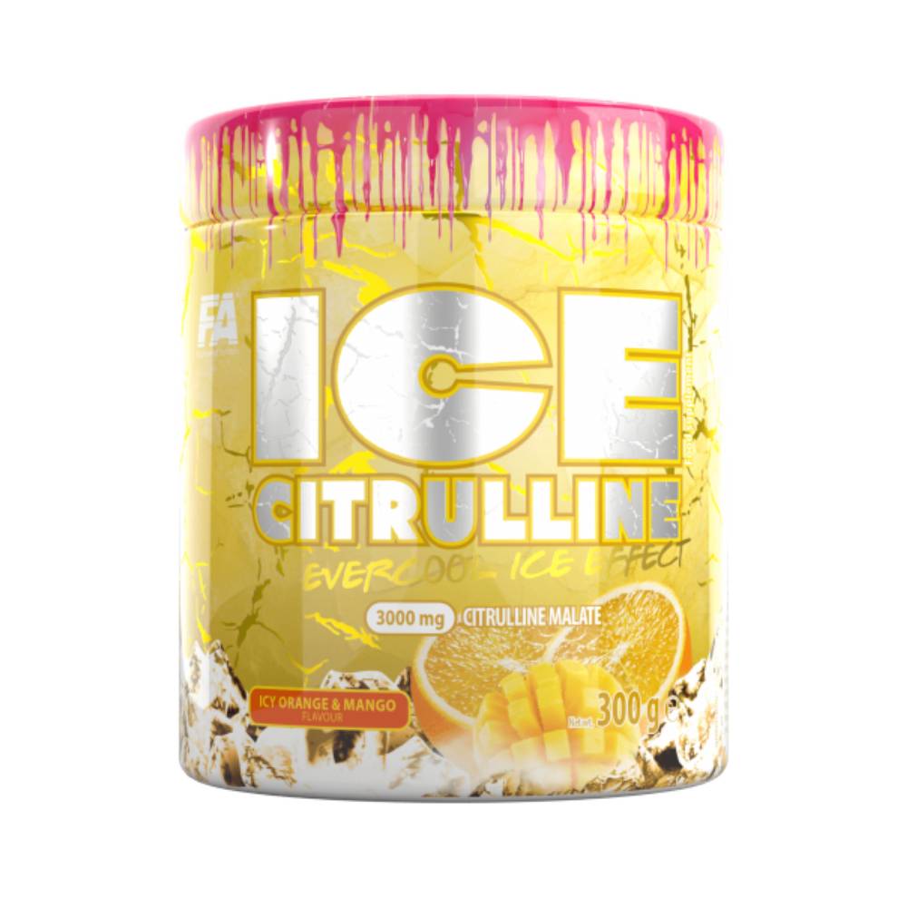 Pre - workout Ice Citrulline pudra, 300g, Fitness Authority, Malat de citrulina Icy Orange Mango 1