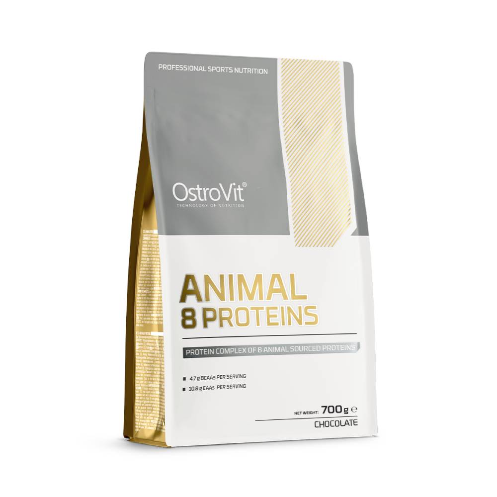 Proteine Animal 8 Proteins pudra, 700g, Ostrovit, Proteina de origine animala Chocolate 3