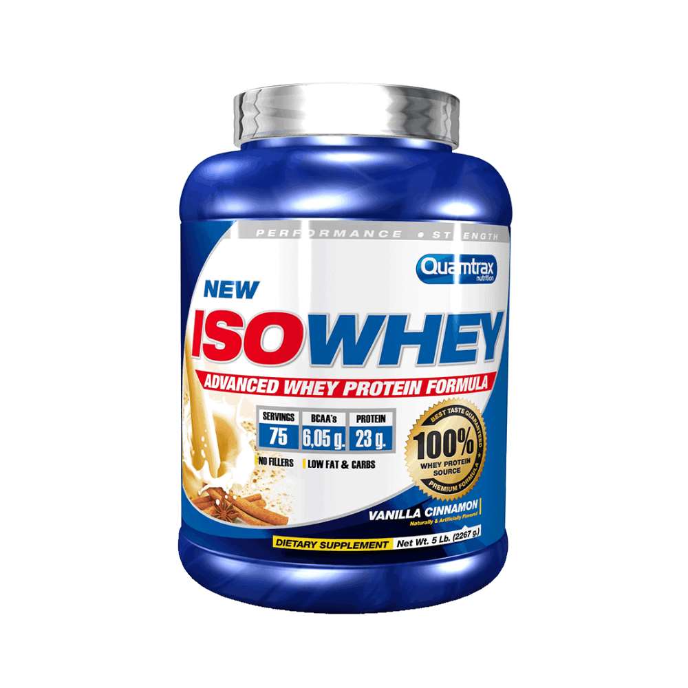 Proteine | Iso Whey 2.26kg, pudra, Quamtrax, Izolat proteic din zer 0