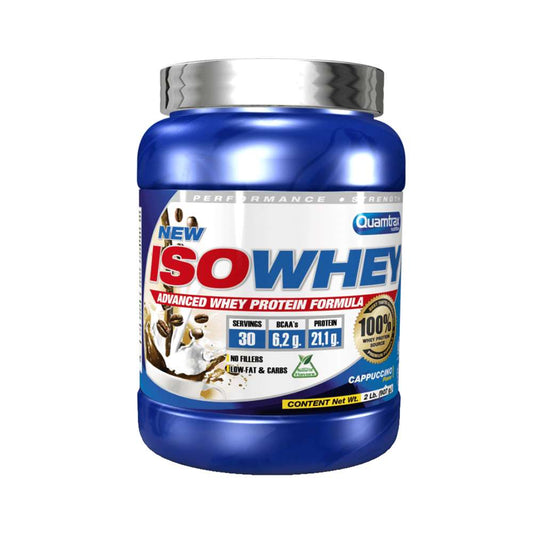 Proteine | Iso Whey 907g, pudra, Quamtrax, Izolat proteic din zer 0