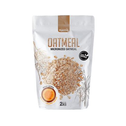 Alimente & Gustari | Oatmeal, 2kg, pudra, Quamtrax, Ovaz instant fara zahar adaugat 0