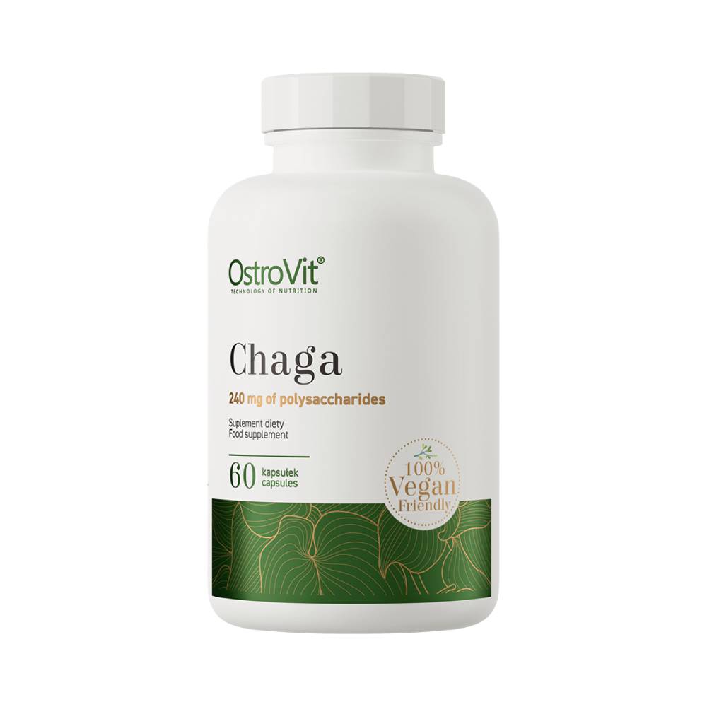 undefined | Extract de ciuperca Chaga 600mg, 60 capsule, Ostrovit, Supliment alimentar pentru sanatate 0