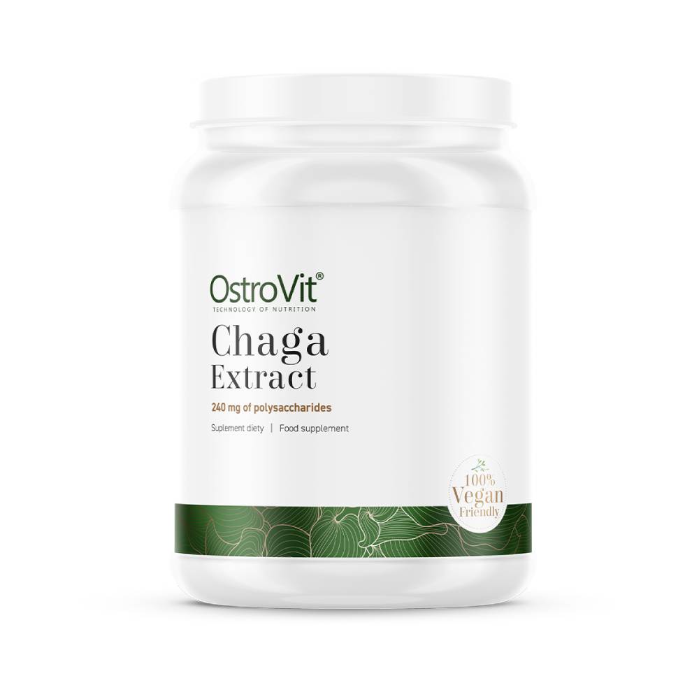 Suplimente sanatate Extract de ciuperca Chaga pudra, 50g, Ostrovit, Supliment alimentar pentru sanatate 1