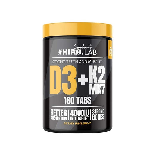Vitamina D3+K2 MK7 160 tablete, Hiro Lab, Supliment alimentar pentru oase si imunitate