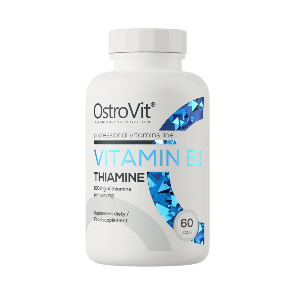 Vitamine | Vitamina B1 Tiamina, 60 capsule, Ostrovit, Supliment alimetnar pentru sanatate 0