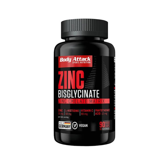 Stimulatoare testosteron | Zinc bisglicinat 90 capsule, Body Attack, Supliment alimentar pentru sanatate 0